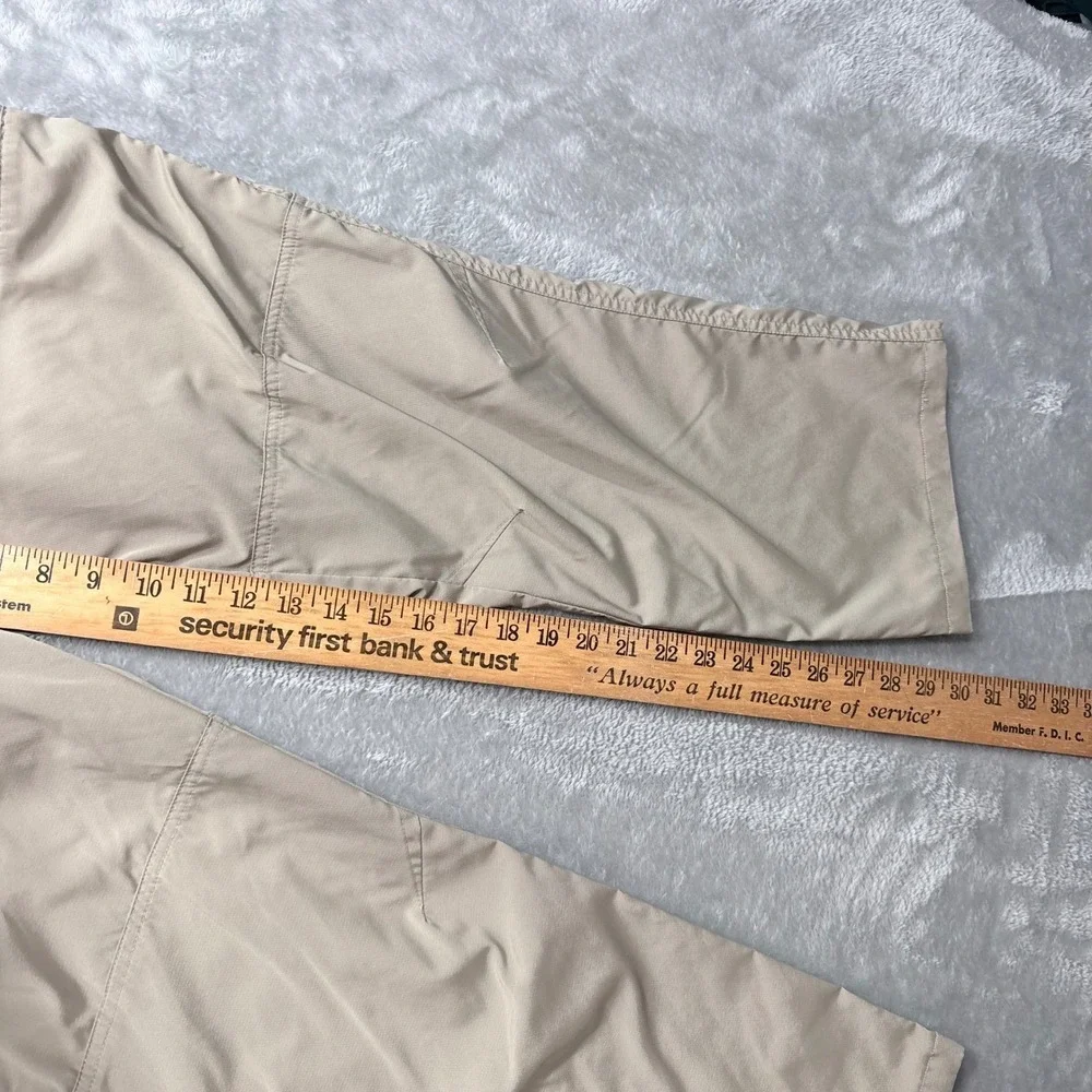 Columbia Hiking Pants Mens 36x30 Tan‎ Omni-Shade Regular Fit Outdoor Utility